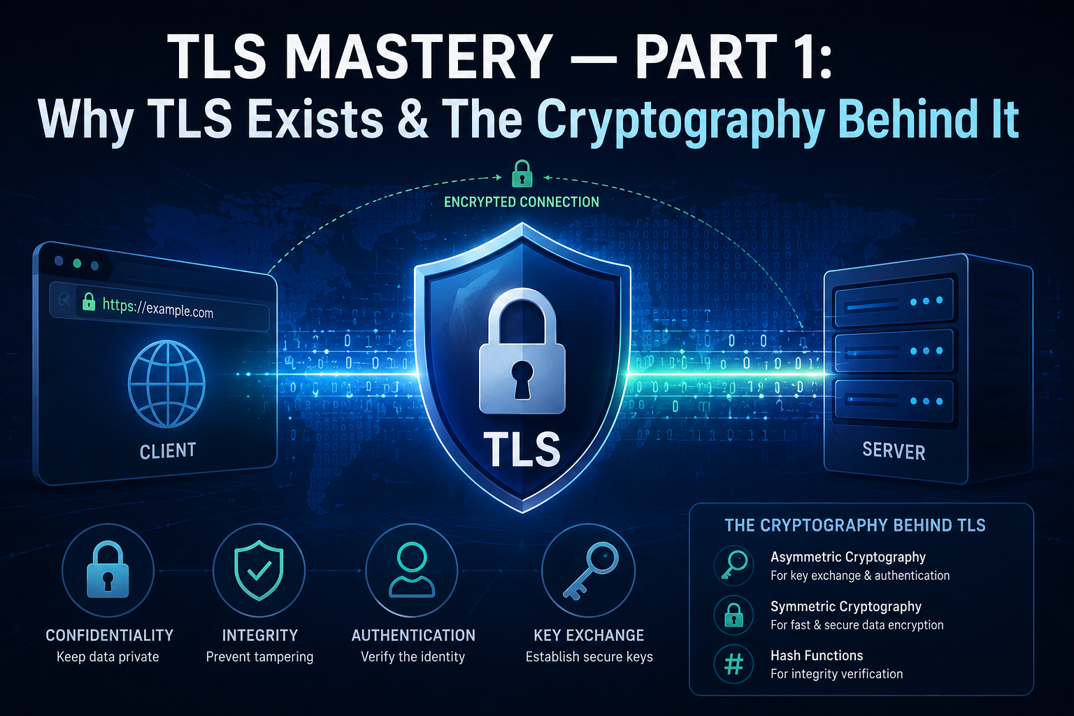TLS Mastery — Part 1: Why TLS Exists & The Cryptography Behind It